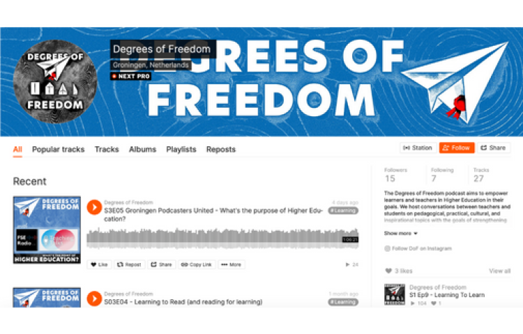 The Degrees of Freedom podcasts from the University of Groningen