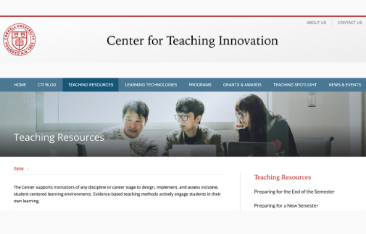 Cornell University - Center for Teaching Innovation